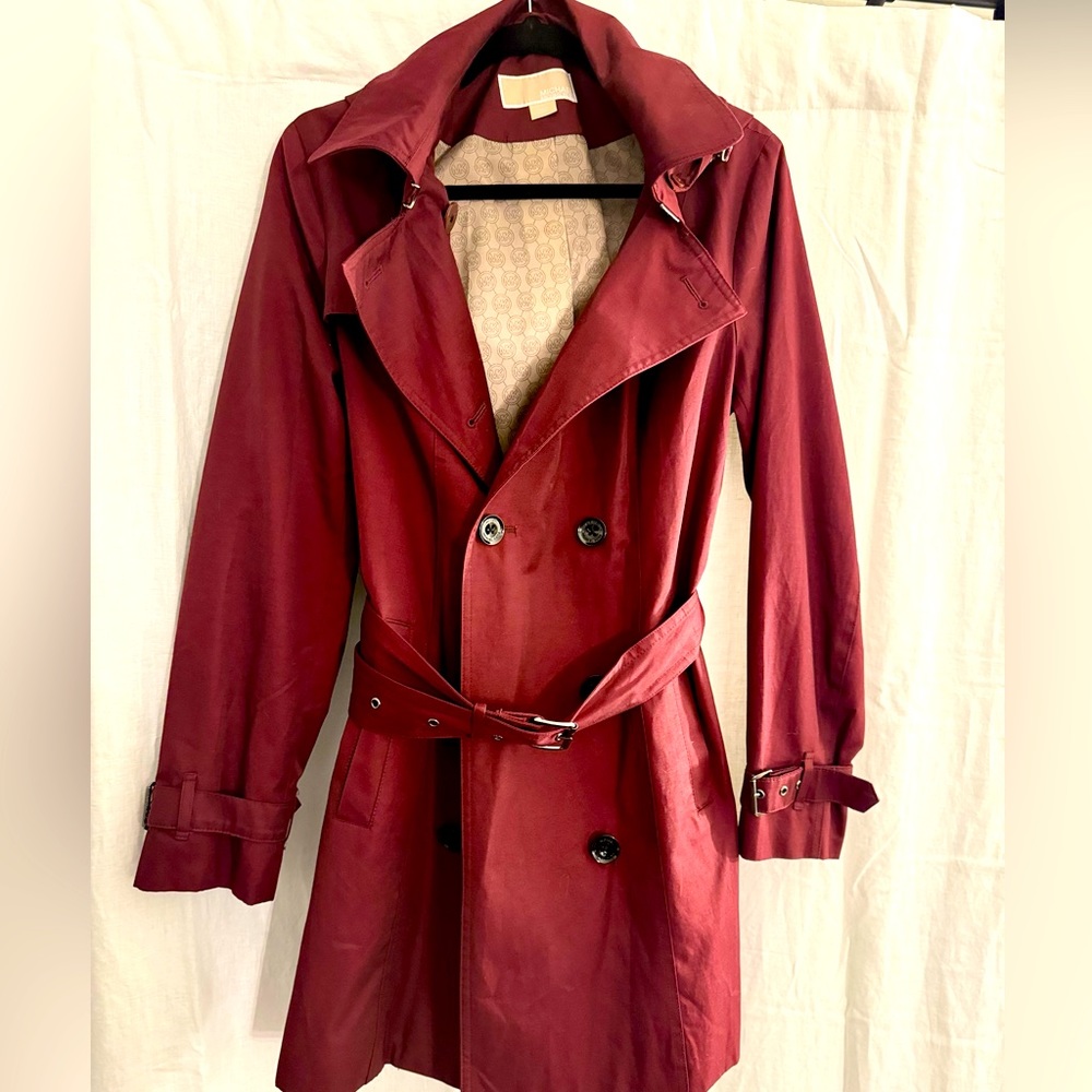 Micheal Kors Maroon Dress Coat